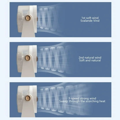 Desktop Fan Home Office Fan (White)