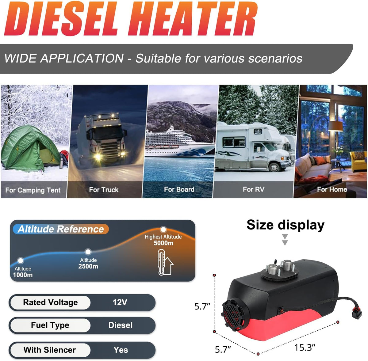 Diesel Air Heater 2KW