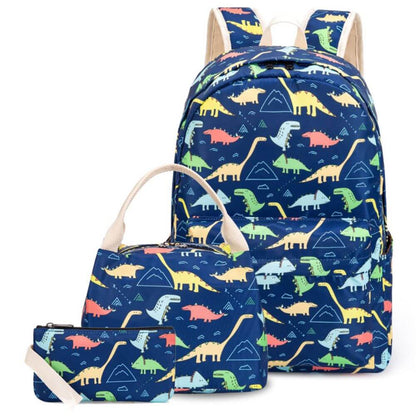 Dinosaur Backpack for Kids & Boys School Bag Set
