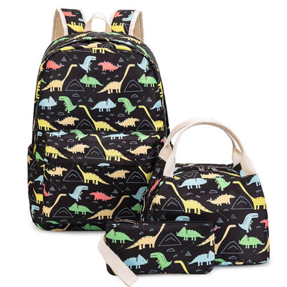Dinosaur Backpack for Kids & Boys School Bag Set
