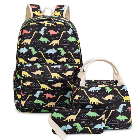 Dinosaur Backpack for Kids & Boys School Bag Set