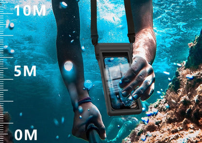 15m Diving Mobile Phone Waterproof Protective bag Case Suitable for 6.9 inches or Under