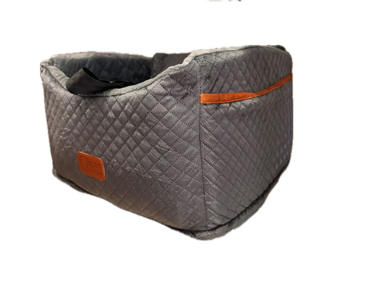 Enhanced Suede Pet Car Seat Carrier Elevated Comfort & Safety