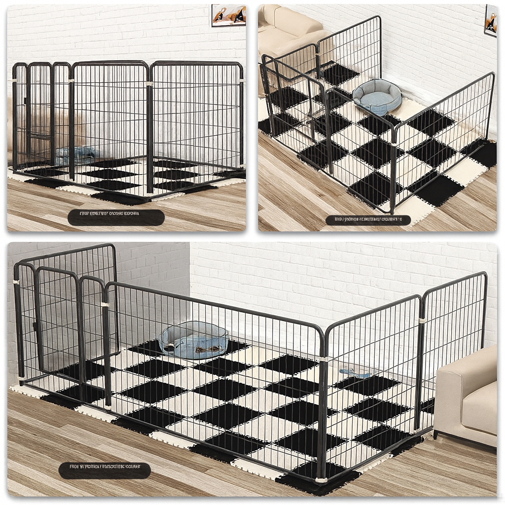 Dog Playpen Pet Playpen Fence 18 Panels