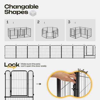 Dog Playpen Pet Playpen Fence 80x80cm