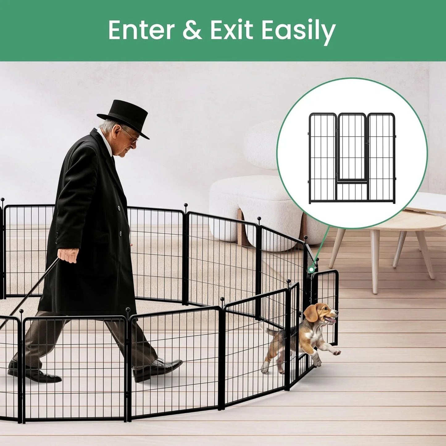 Dog Playpen Pet Playpen Fence 80x80cm