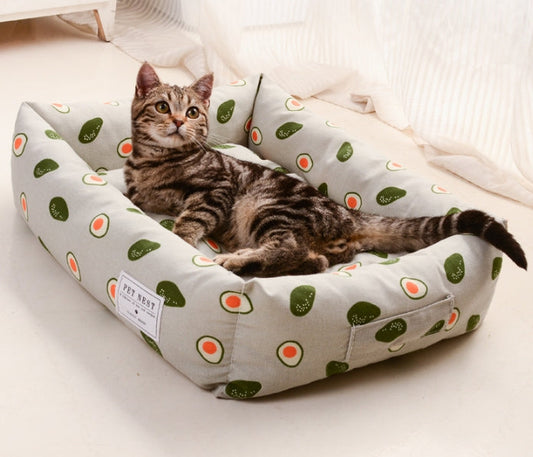 Warming Kennel Cat Dog Bed Washable Removable Cushion Two Side Design B
