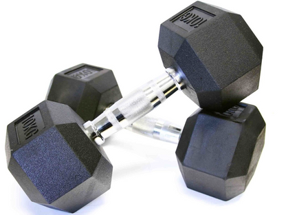 Dumbbell Set - 2 x 10kg Hex Weights