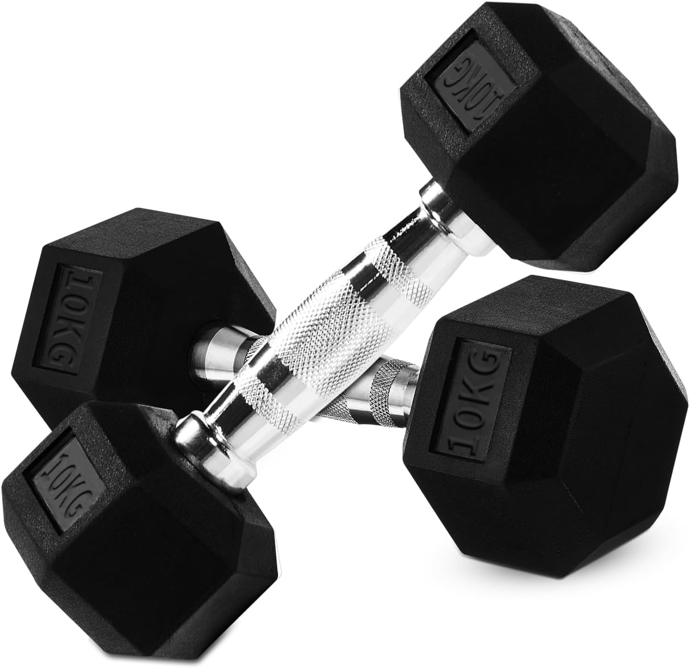 Dumbbell Set - 2 x 10kg Hex Weights