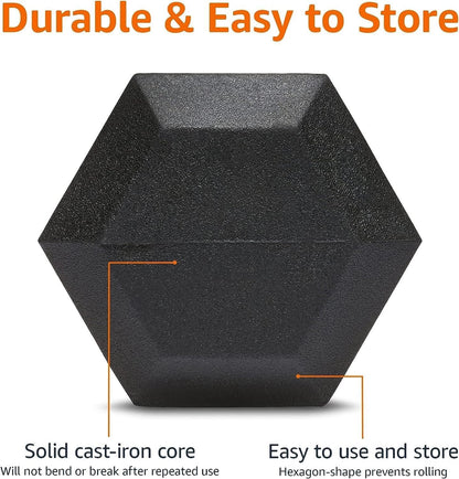 Hex Dumbbell Set - 2 x 7.5kg Hex Weights