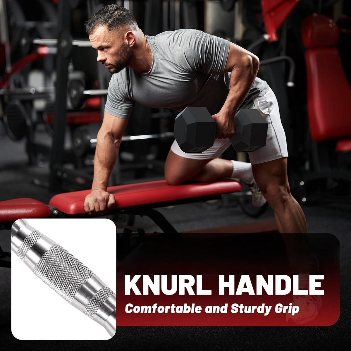 Dumbbell Set - 2 x 5kg Hex Weights
