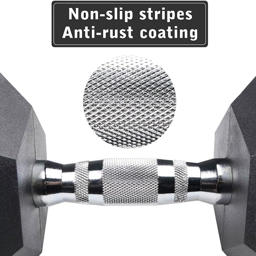 Dumbbell Set - 2 x 5kg Hex Weights