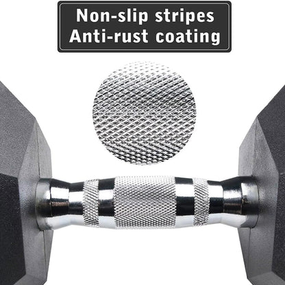 Dumbbell Set - 2 x 5kg Hex Weights