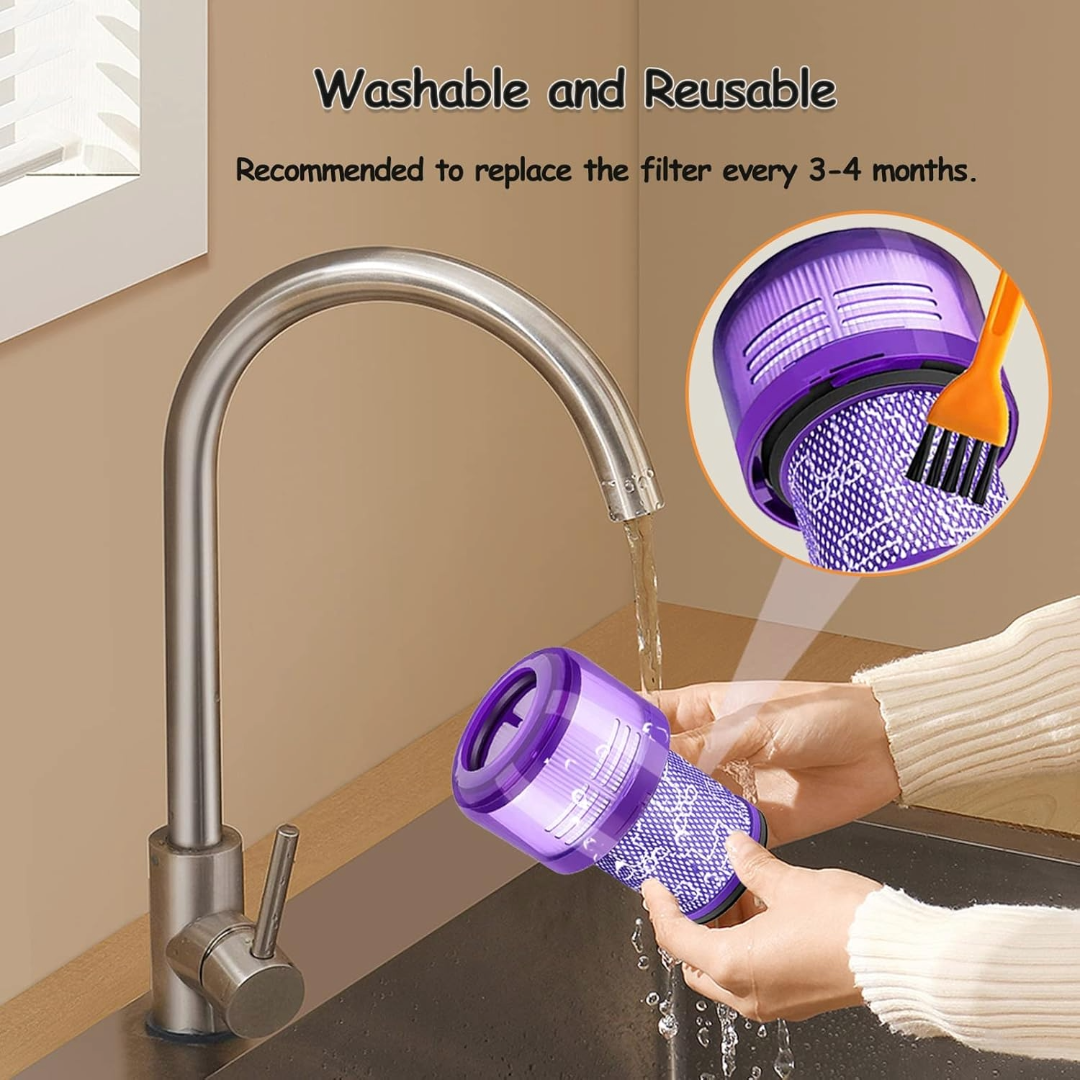 Replacement Washable Filter For Dyson V12 Detect Slim Vacuum Cleaner