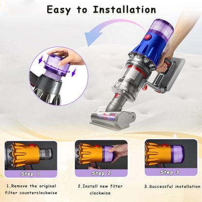 Replacement Washable Filter For Dyson V12 Detect Slim Vacuum Cleaner