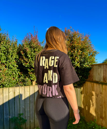 Unisex Rage Oversized T-shirts Black