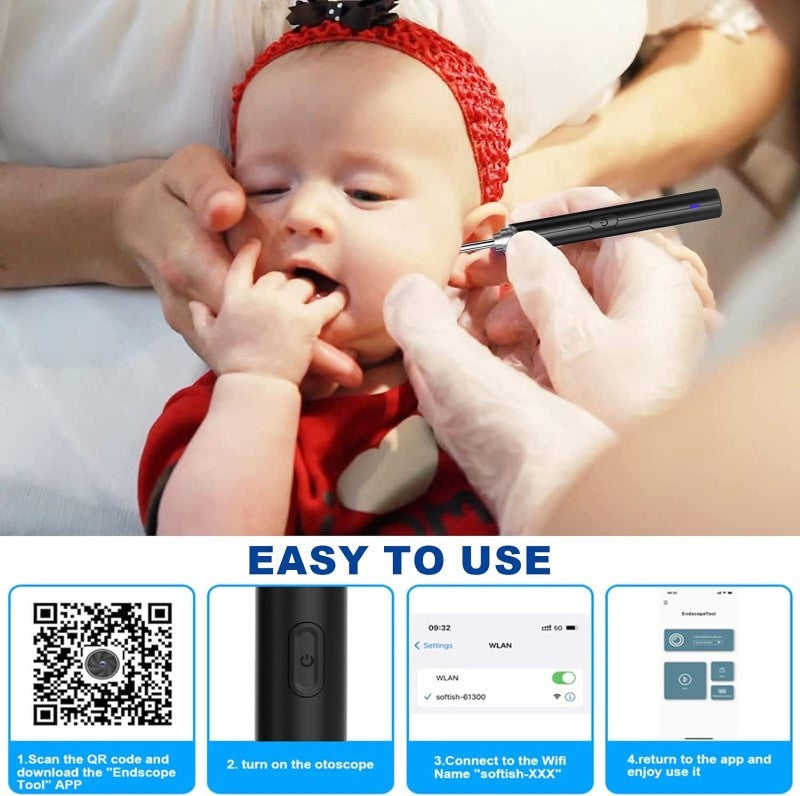 ear wax remover with LEDs