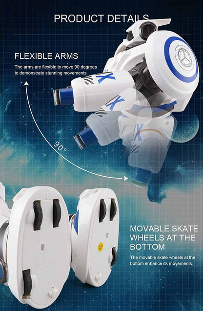 Intelligent RC Robot AD Police with Light and Sound Full Control Combat Defender