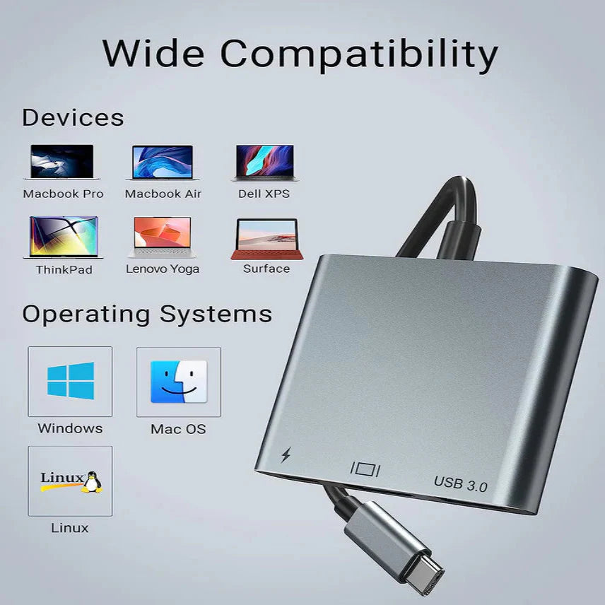 USB3.1-C Type-C To HUB Adapter