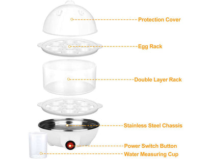 compact egg cooker unit