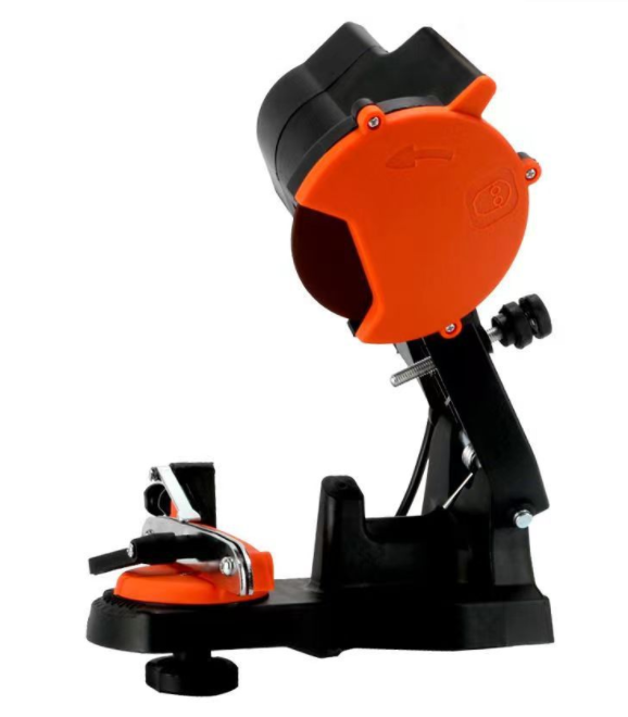 Chainsaw sharpener with safety guard