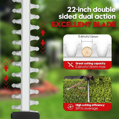 Battery operated hedge trimmer