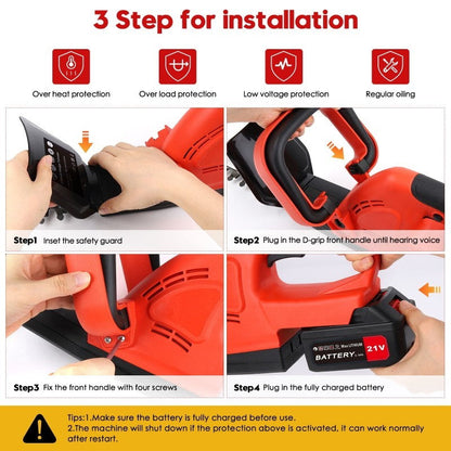 Trimmer with safety goggles