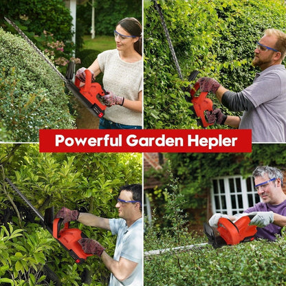 Hedge trimmer with oil pot