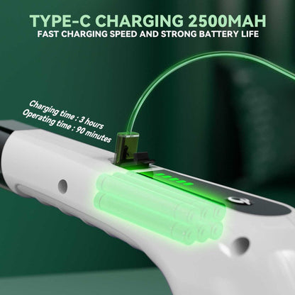White electric cleaning brush