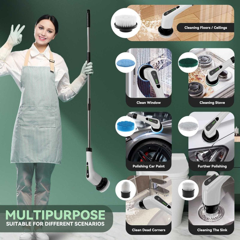 Scrubber with soft bristles