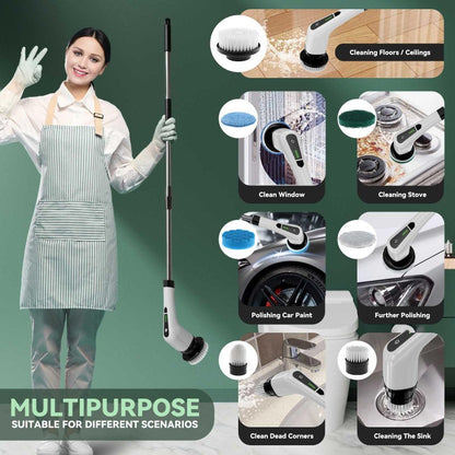 Scrubber with soft bristles
