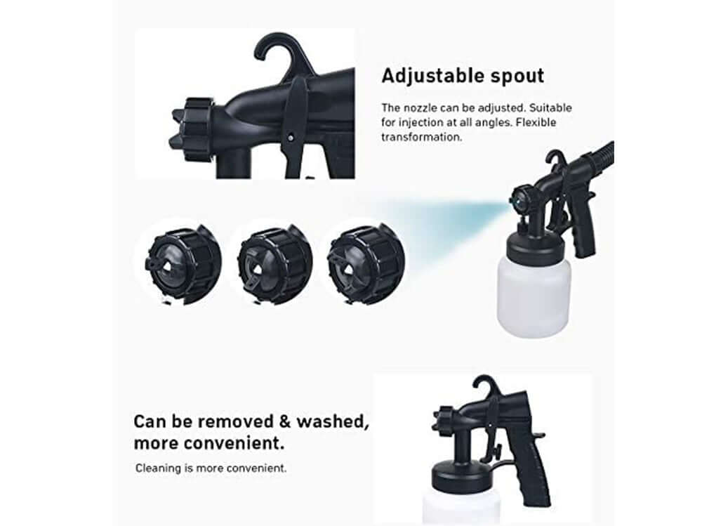 Electric Paint Spray Gun Paint Sprayer 3-Way Head - The Shopsite