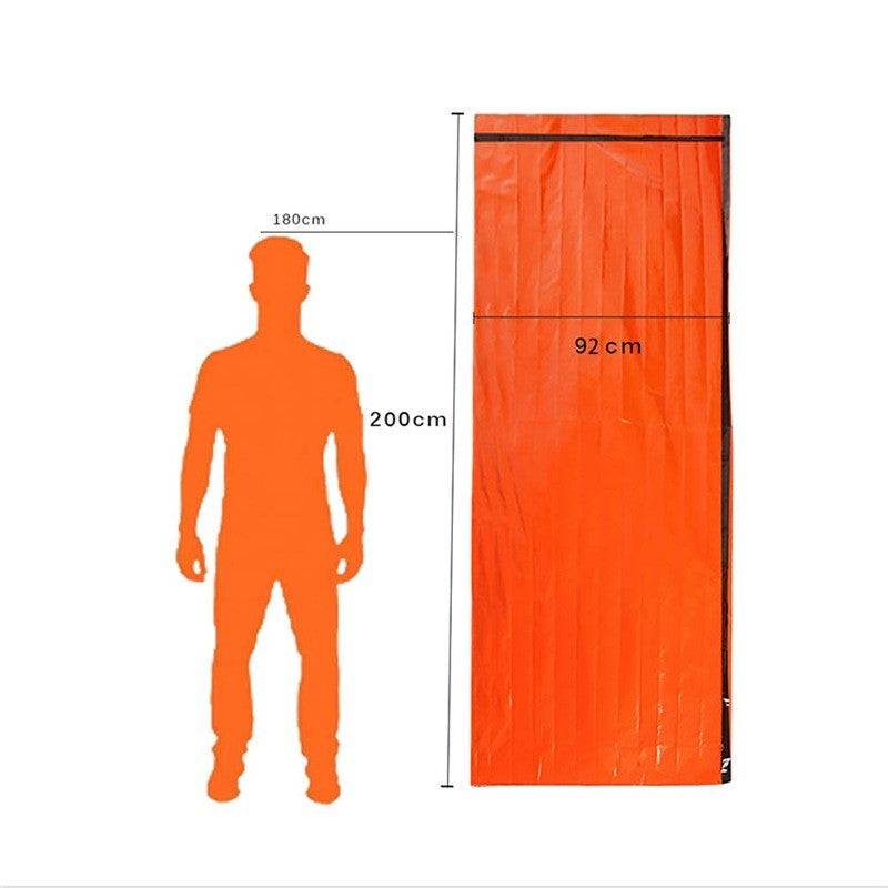 Sleeping bag in carrying pouch
