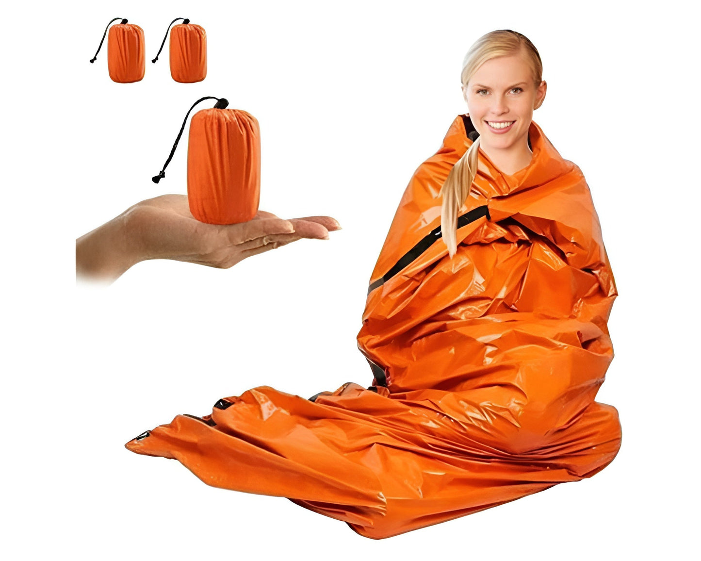 Waterproof survival sleeping bag