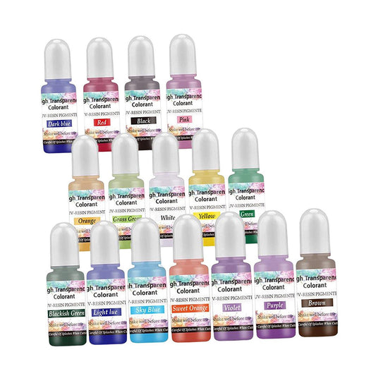 16 color epoxy resin pigments
