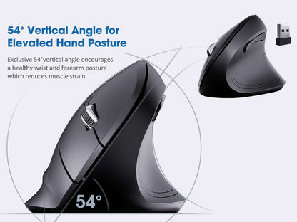 Ergonomic Mouse Wireless Vertical Mouse 2.4G - The Shopsite