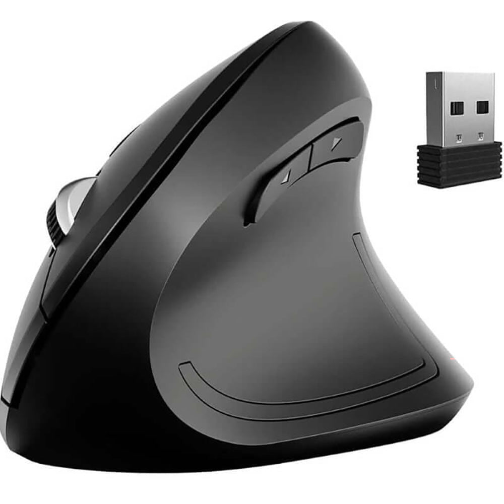 Ergonomic wireless vertical mouse black