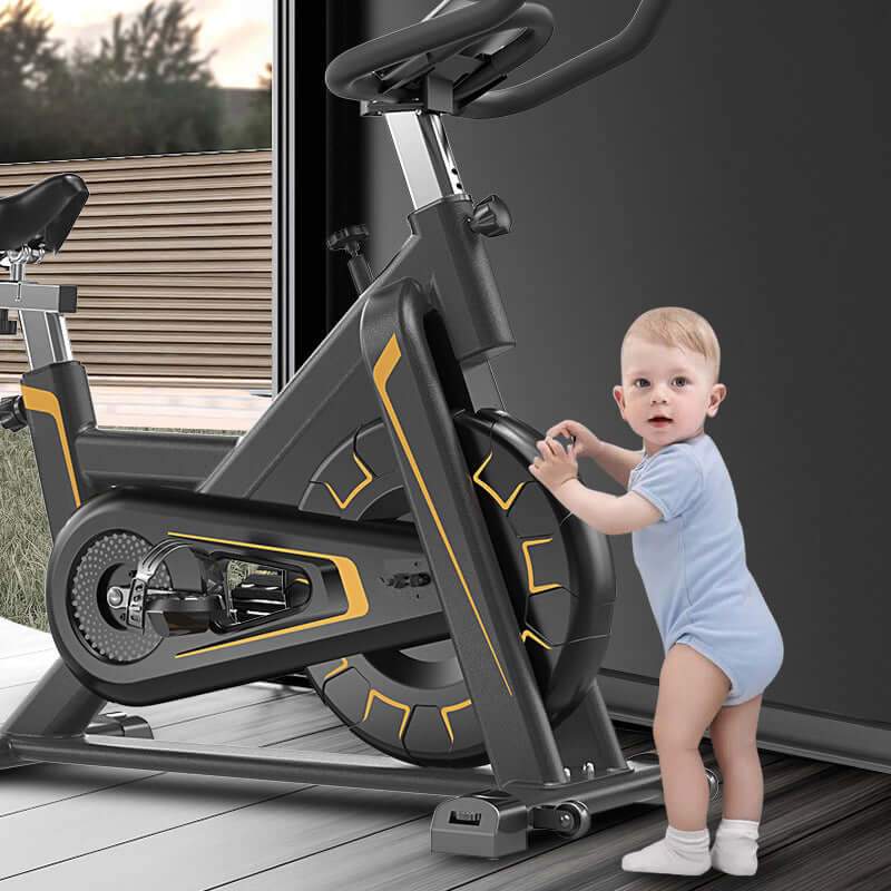 Exercise Bike Indoor Exercise Spinning Cycling Black - The Shopsite