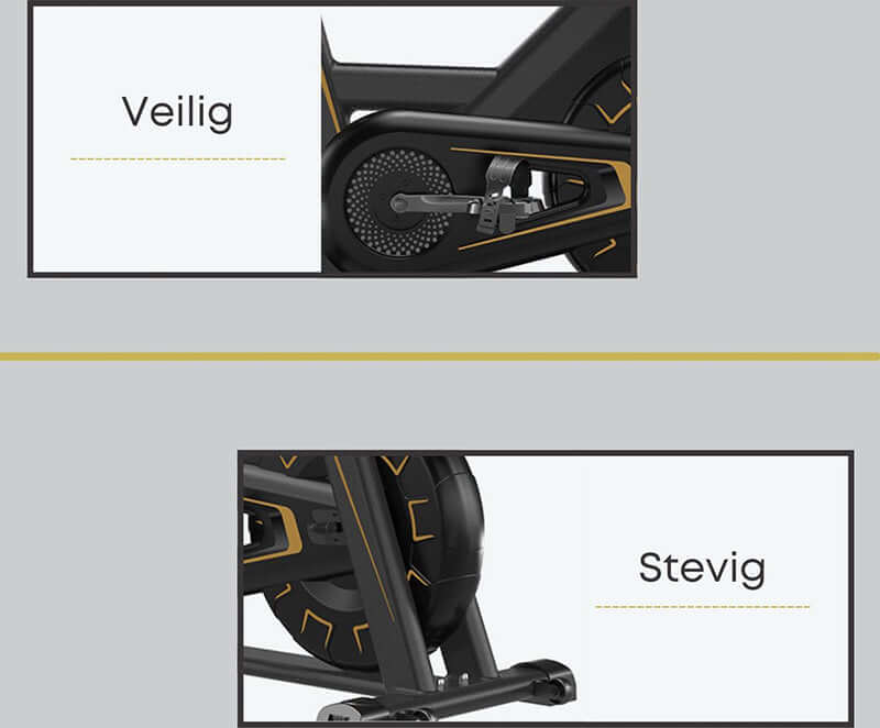 Exercise Bike Indoor Exercise Spinning Cycling Black - The Shopsite