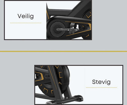 Exercise Bike Indoor Exercise Spinning Cycling Black - The Shopsite