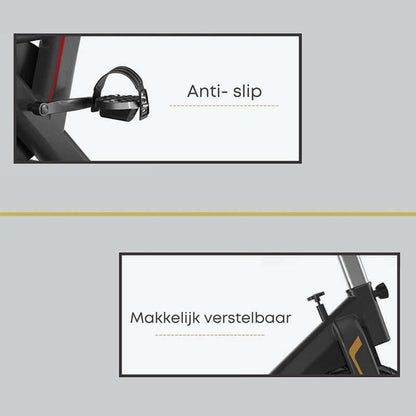 Exercise Bike Indoor Exercise Spinning Cycling Black - The Shopsite