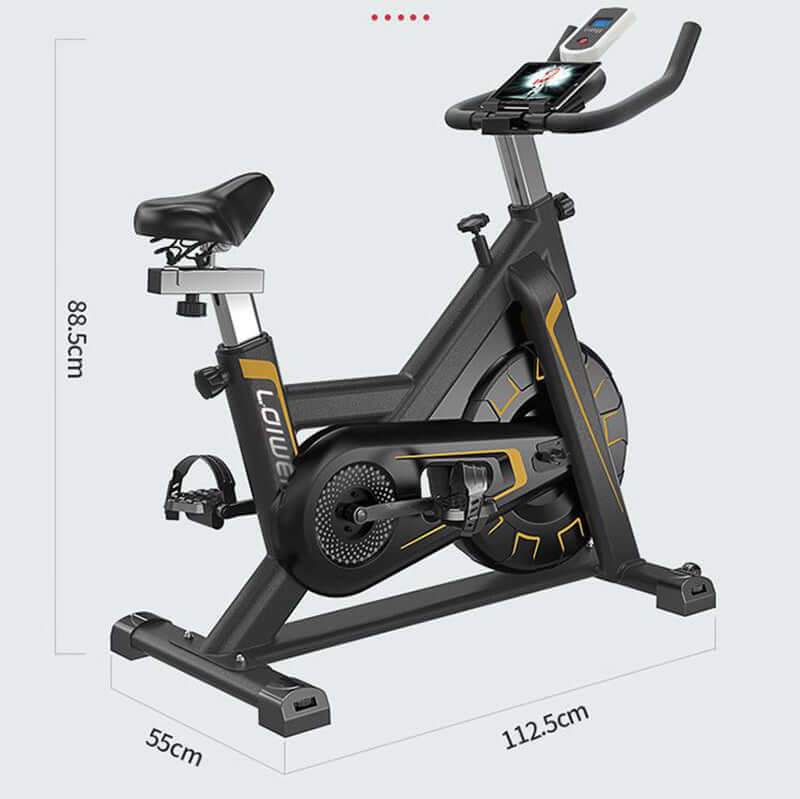 Exercise Bike Indoor Exercise Spinning Cycling Black - The Shopsite