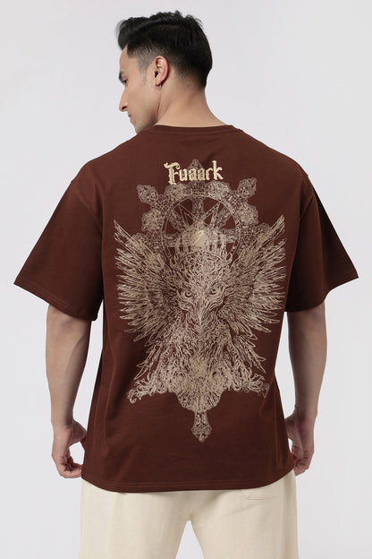 Eagle Oversized T-shirt Coffee