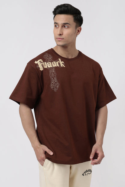 Eagle Oversized T-shirt Coffee