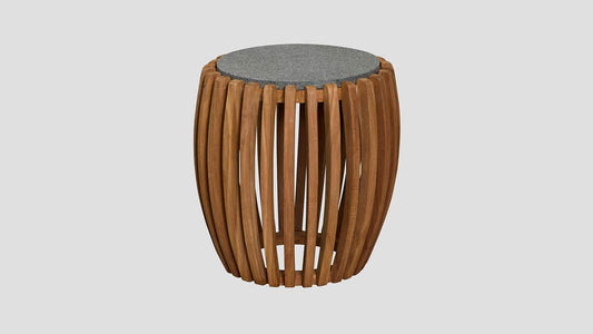 EGMONT TEAK SIDE TABLE - 43cm