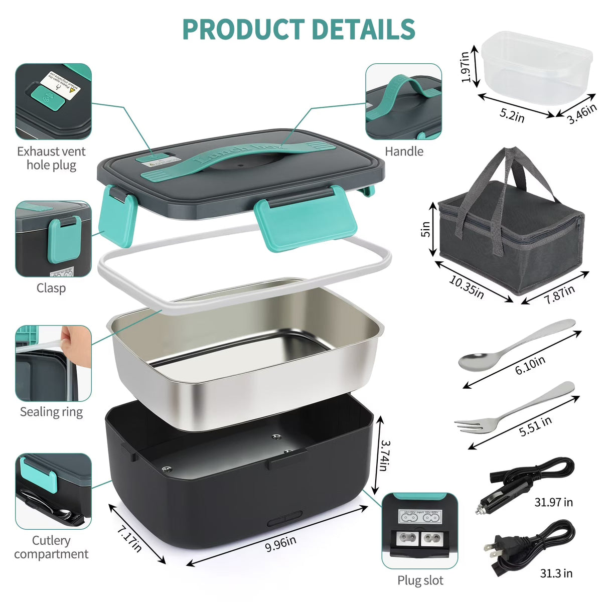 Electric Lunch Box Food Warmer