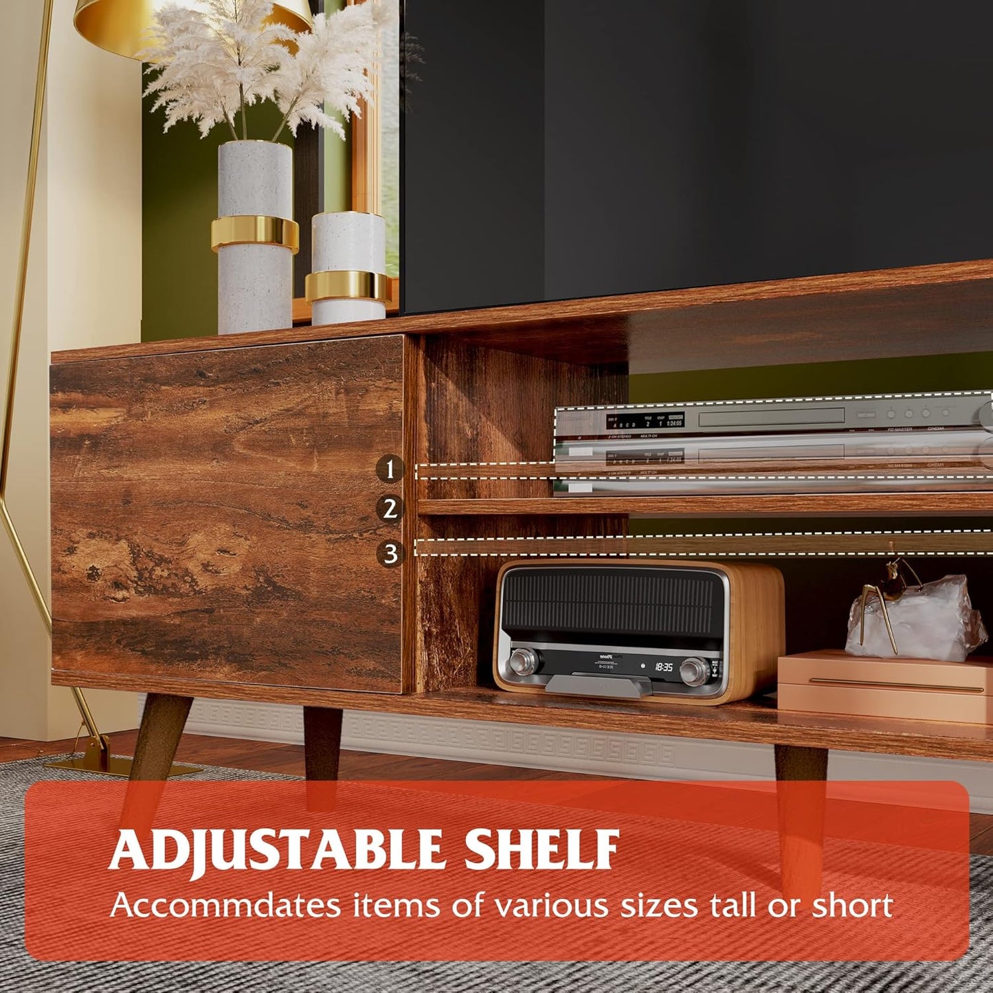 Elegant Retro Entertainment Unit TV cabinet TV Stand