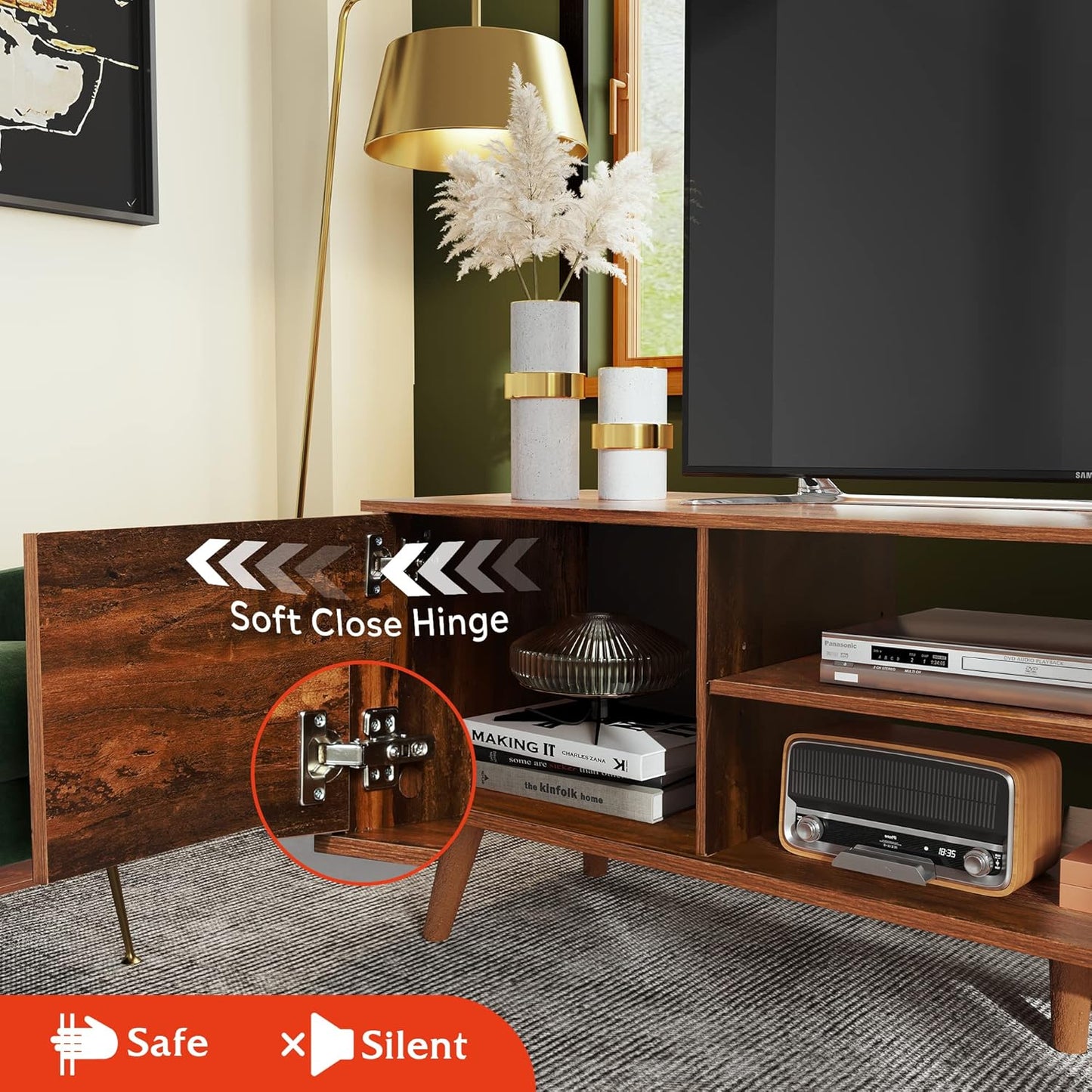 Elegant Retro Entertainment Unit TV cabinet TV Stand