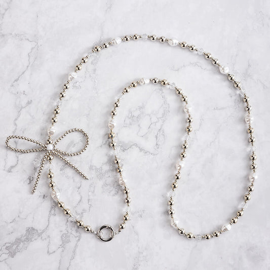 Mobie Pearl Bead Phone Lanyard Anti Drop Neck Strap 55cm