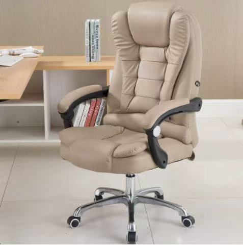 Ergonomic Office Chair with Massager and Footrest Gaming Chair